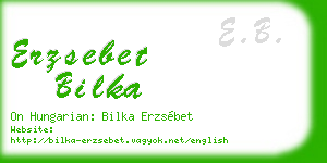 erzsebet bilka business card